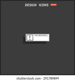 Frame warnings, important information security. icon. vector design