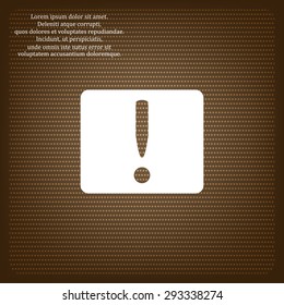 Frame warnings, important information security. icon. vector design