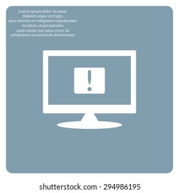 Frame warnings, important information security. icon. vector design
