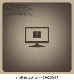 Frame warnings, important information security. icon. vector design