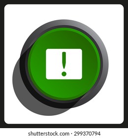 Frame warnings, important information security. icon. vector design