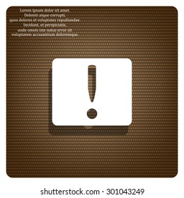 Frame warnings, important information security. icon. vector design
