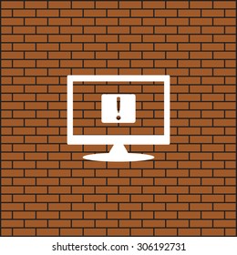 Frame warnings, important information security. icon. vector design