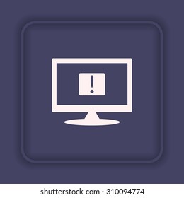 Frame warnings, important information security. icon. vector design