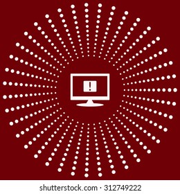 Frame warnings, important information security. icon. vector design