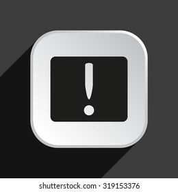 Frame warnings, important information security. icon. vector design