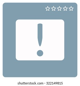 Frame warnings, important information security. icon. vector design