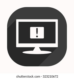 Frame warnings, important information security. icon. vector design