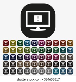 Frame warnings, important information security. icon. vector design