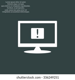 Frame warnings, important information security. icon. vector design