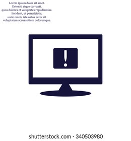 Frame warnings, important information security. icon. vector design