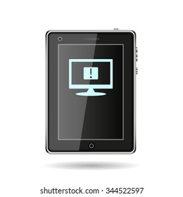 Frame warnings, important information security. icon. vector design