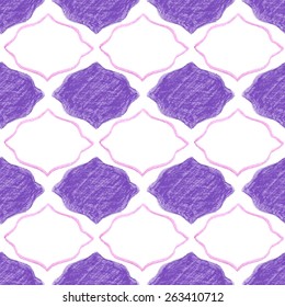 Frame. Watercolor seamless pattern with victorian frames on the white background, aquarelle.  Vector illustration. Hand-drawn decorative element. Real watercolor painting