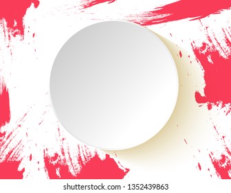 Frame watercolor strokes vector