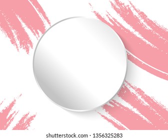 Frame watercolor strokes vector