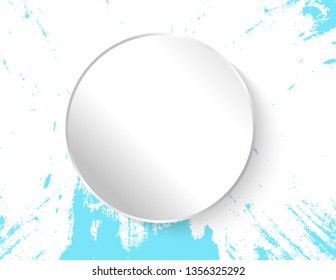 Frame watercolor strokes vector