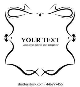 frame wedding design black