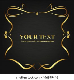 frame wedding design gold