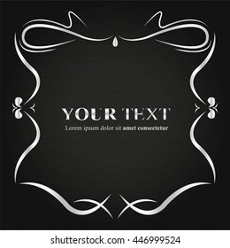 frame wedding design silver 