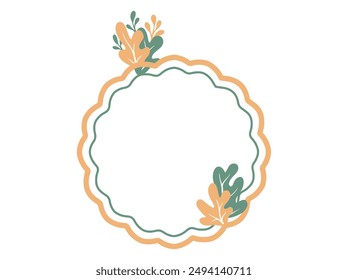 Frame Wild Leaf Background Illustration