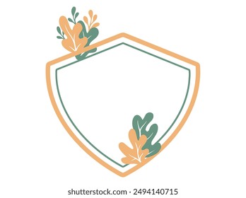 Frame Wild Leaf Background Illustration