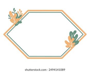Frame Wild Leaves Background Illustration
