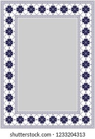 frame with winter frame for decoration of photos, documents, backgrounds