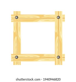 armazón de madera vacío rústico aislado