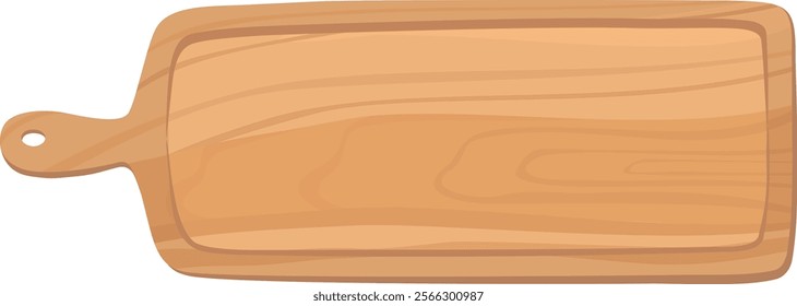 Frame of wooden serving board. Platter, Plates. Hand drawn vector illustration.
