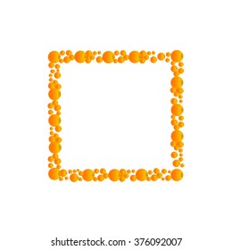 frame with yellow circles