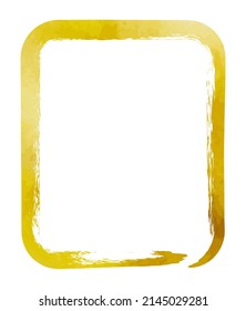 frame yellow isolated vector illustration background