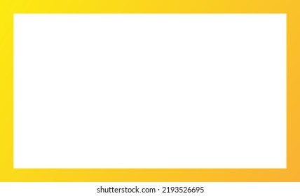 Frame yellow orange gradient abstract banner background design template.
