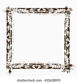 Frame for your illustrations or photos isolated on white background. Vector illustration