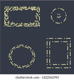 frame for your text design and trendy vector illustration