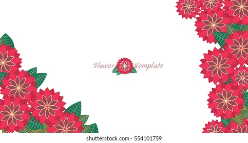 Frame for your text with flower. Can be used for wallpaper, pattern fills, textile, web page background, surface textures, Image for advertising booklets, banners, flyers.
