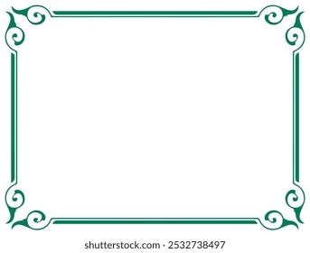 frame for your text, photos or invitations, Elegant blank Frame for certificate, diploma, voucher, invitation, congratulation. Decorative border