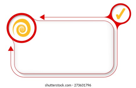 Frame for your text with spiral and check box