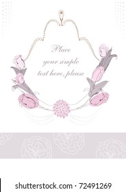 Frame for your text.This picture can be used like gift card