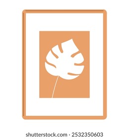 Impresión botánica enmarcada para la decoración de la pared, Vector