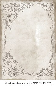 Framed Journal Paper - Digital Instant Download. Old vintage paper with glowing center and grunge vignette

