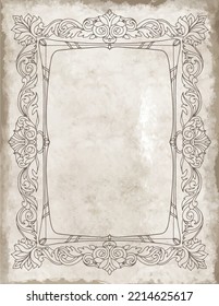 Framed Journal Paper - Digital Instant Download. Old vintage paper with glowing center and grunge vignette