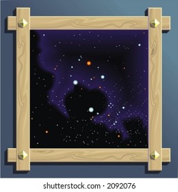 Framed Night Sky Southern Cross