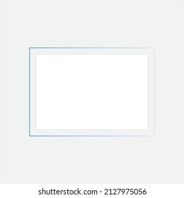 Framed pictures and potted plant for interior design, home gallery. Abstract paintings and houseplant, decor composition. Modern decoration. Flat vector illustration isolated on white background
