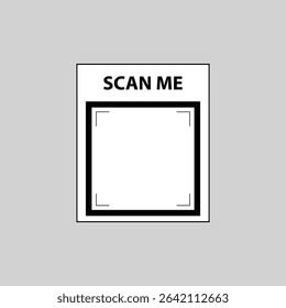 Framed QR Code with Outline Accent