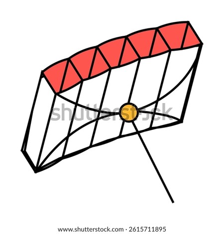 frameless kite line icon vector. frameless kite sign. isolated symbol illustration