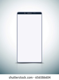 Frameless Phone concept illustration