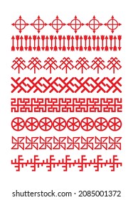 Frames from ancient Slavic ornaments