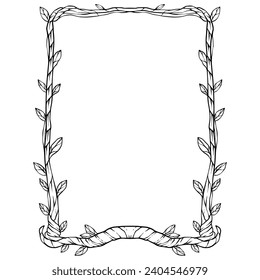 Frames Decorating Weeding. Border Element Floral 