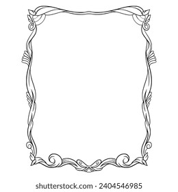 Frames Decorating Weeding. Border Element Floral 