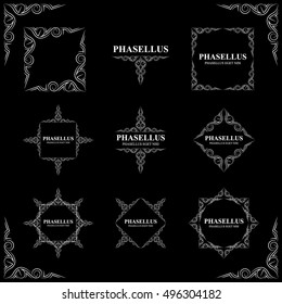 Frames. Decorative elements. Vector set